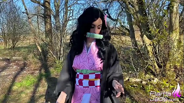 Nezuko Blowjob Masturbation And Hardcore Anal Sex Anime Cosplay