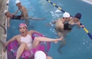Japanese-Mom-And-Son-Swimming-School