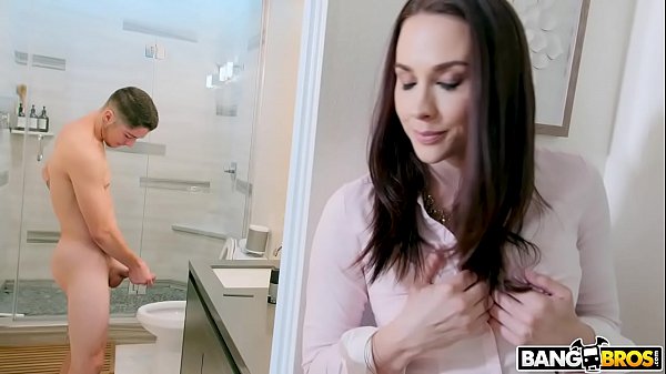 BANGBROS Stepmom Chanel Preston Catches Son Jerking Off In Bathroom