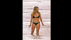 Hilary Duff – Bikini on the beach in Malibu